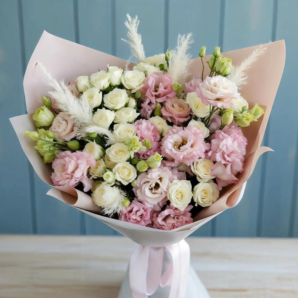 Букет цветов из: Альстромерии и Розы в Павловское