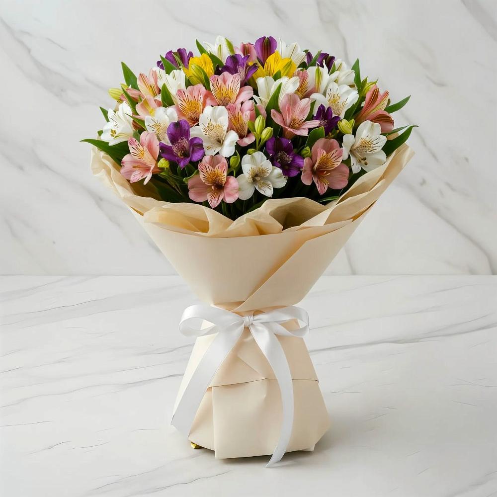 Букет цветов из: Альстромерии в Павловское