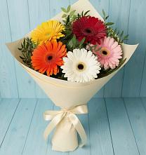 Букет цветов из:  Герберы #REPLACE_PRED# Павловское