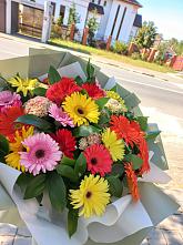 Букет цветов из:  Герберы #REPLACE_PRED# Павловское
