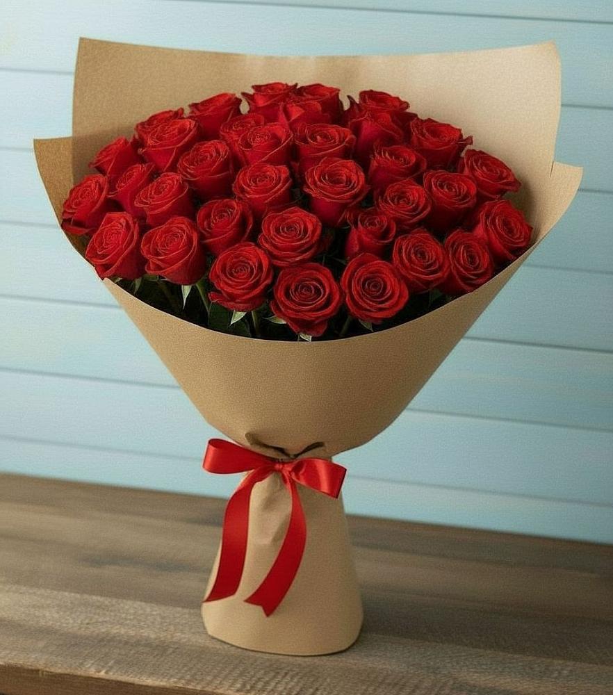 Букет Красные розы Милано в Павловское