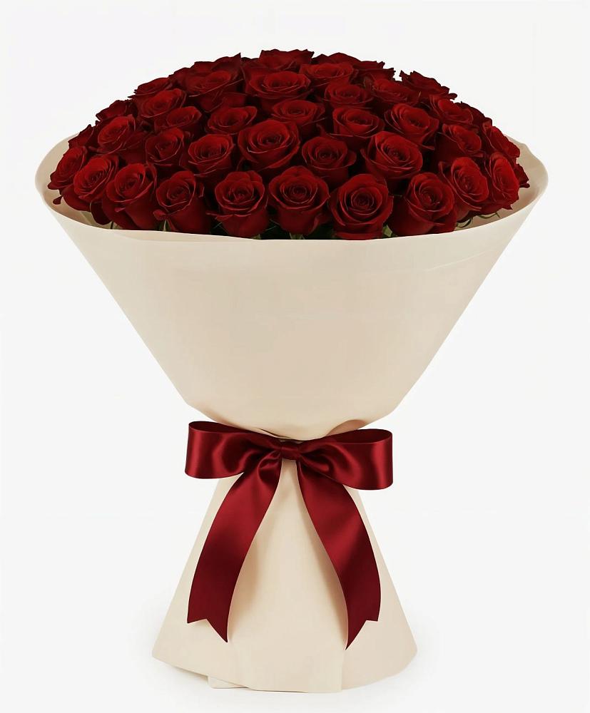 Букет 101 Бордовая роза Блэк Бакарра в Павловское