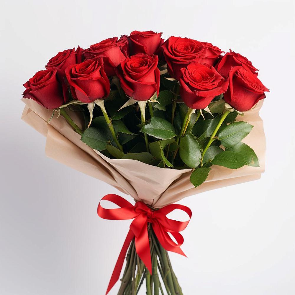 Букет 11 Красных роз Эдлесс Лав в Павловское