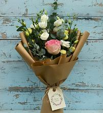 Букет цветов из:  Розы и Лизиантусы #REPLACE_PRED# Павловское
